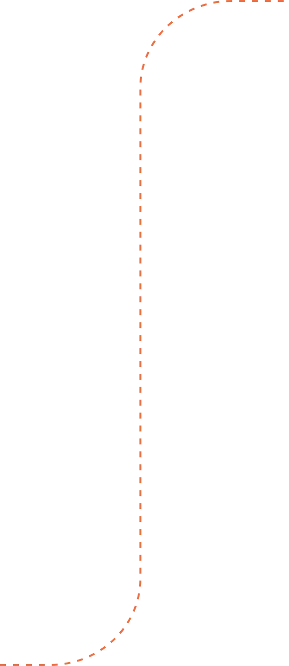 Tracé vertical orange Adeline Collet docteure en pharmacie et diététicienne nutritionniste à Bordeaux